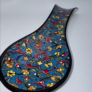 Floral Ceramic Spoon Rest